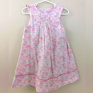 Jacadi Floral Smocked Dress ~ 36 mo